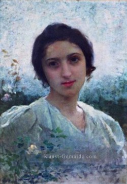  realistisch kunst - Eugenie Lucchesi realistische Porträts Mädchen Charles Amable Lenoir